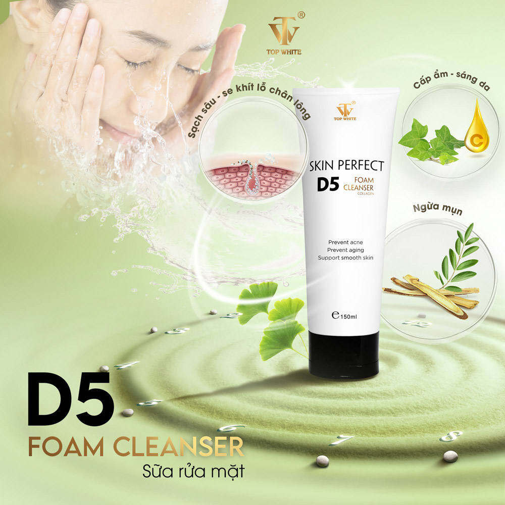 TOP WHITE D5 SỮA RỬA MẶT ( CHÍNH HÃNG)