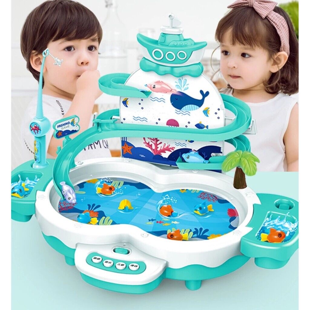 Bộ câu cá kèm đường trượt cỡ lớn cho bé