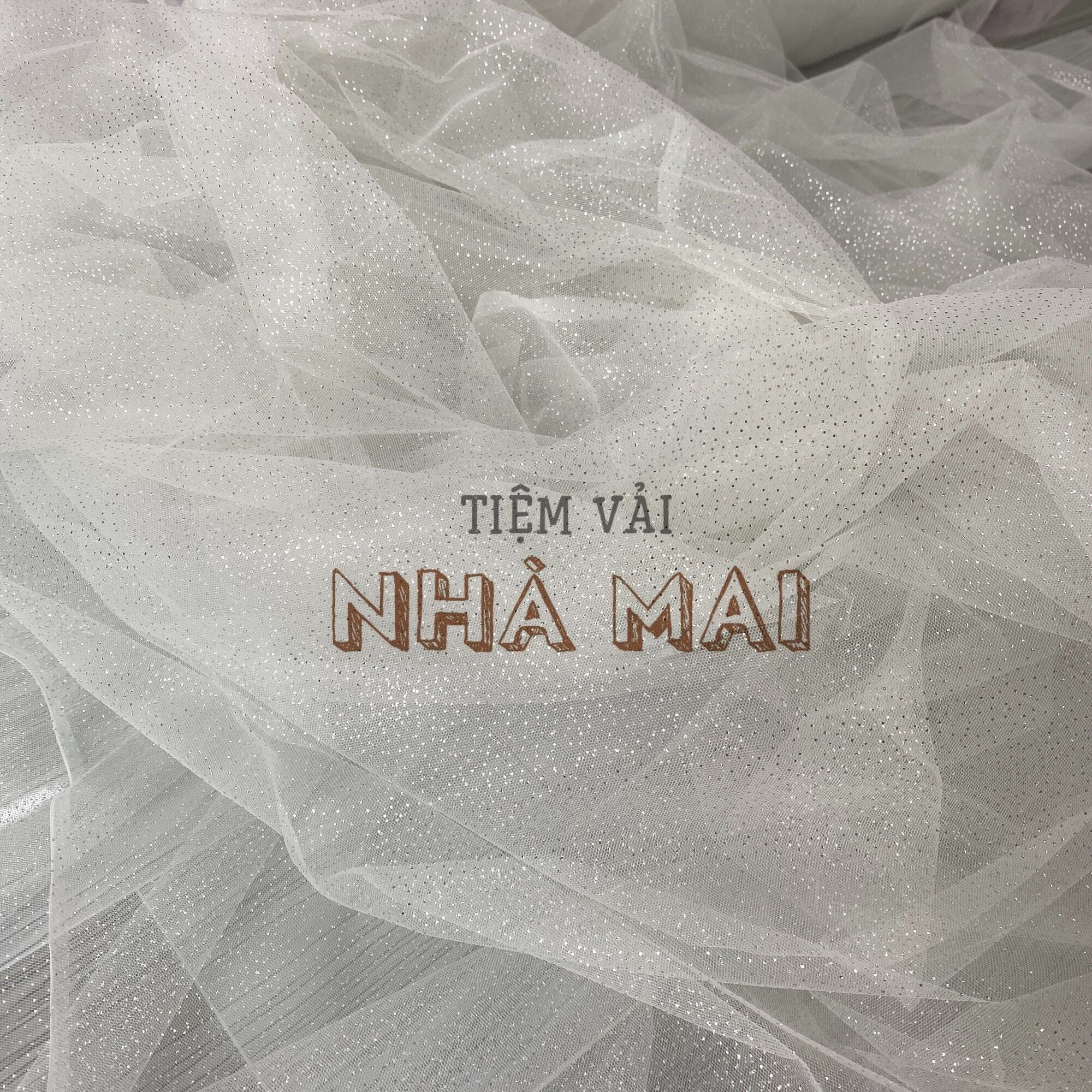 Lưới Kim Tuyến Trắng Lấp Lánh