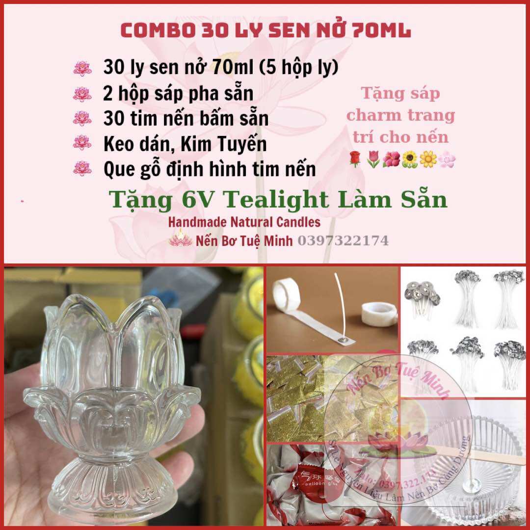 Combo 30 ly sen nở 70ml