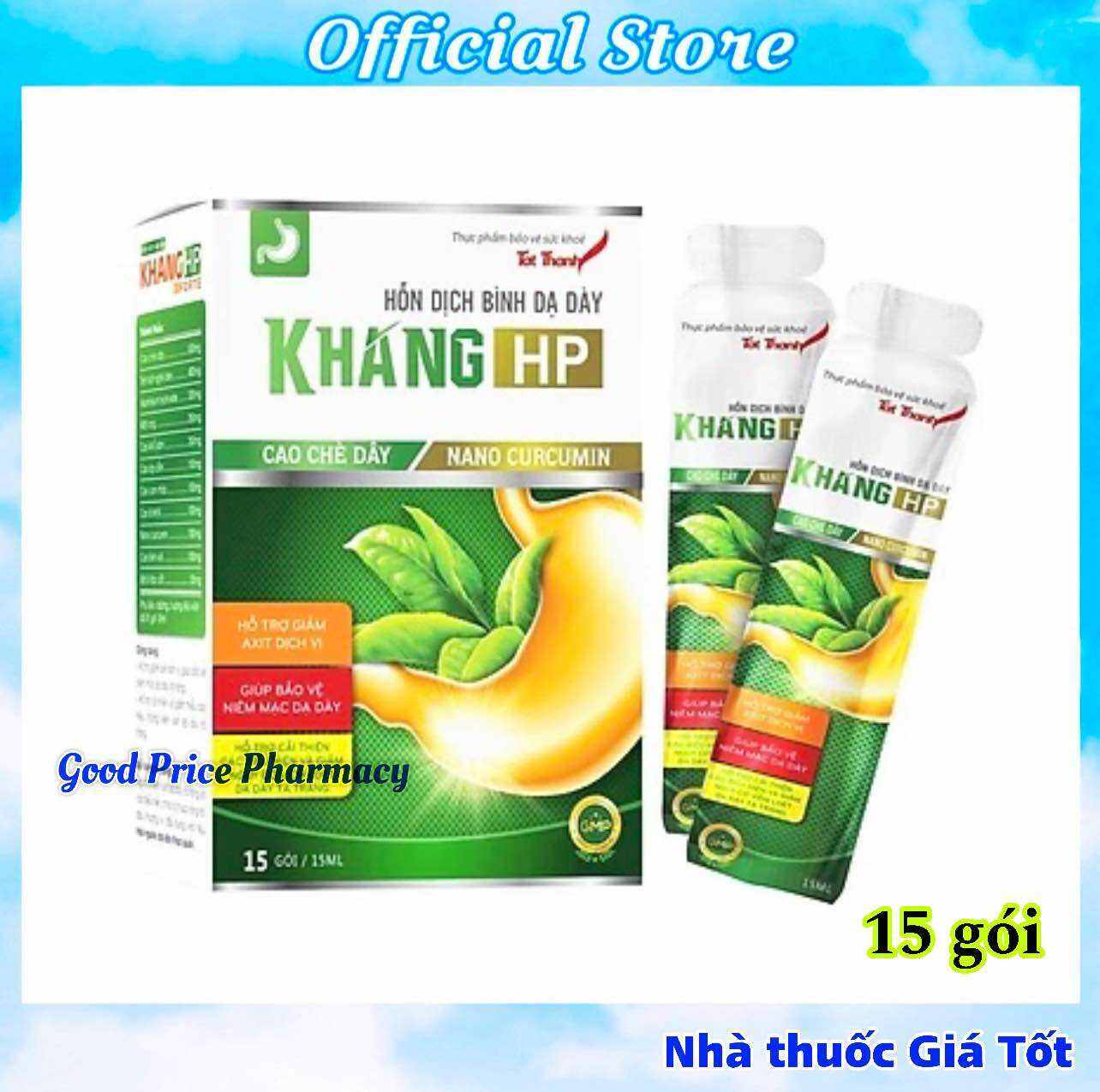 Hỗn Dịch Bình Dạ Dày Khang HP Hộp 15 Gói