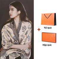 BILLI ZILLY | Khăn choàng nữ dệt kim hai mặt ấm áp thời trang mùa xuân hè mới phong cách Hàn Quốc dài 185cm chống nắng đa năng