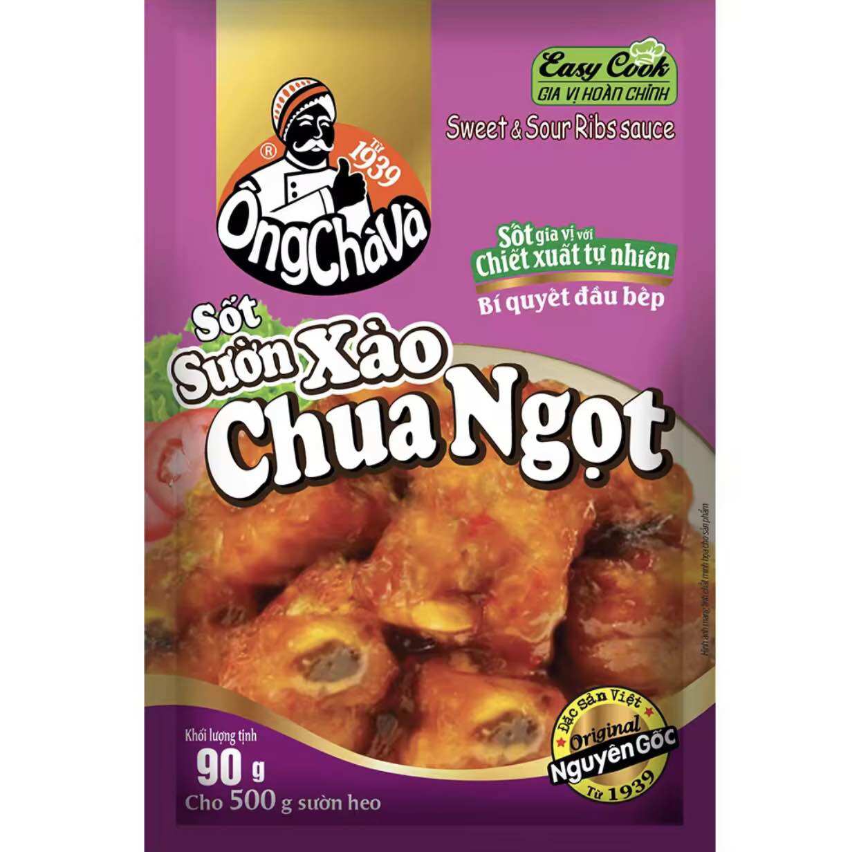 Sốt sườn xào chua ngọt của ông chà và - gói 90g