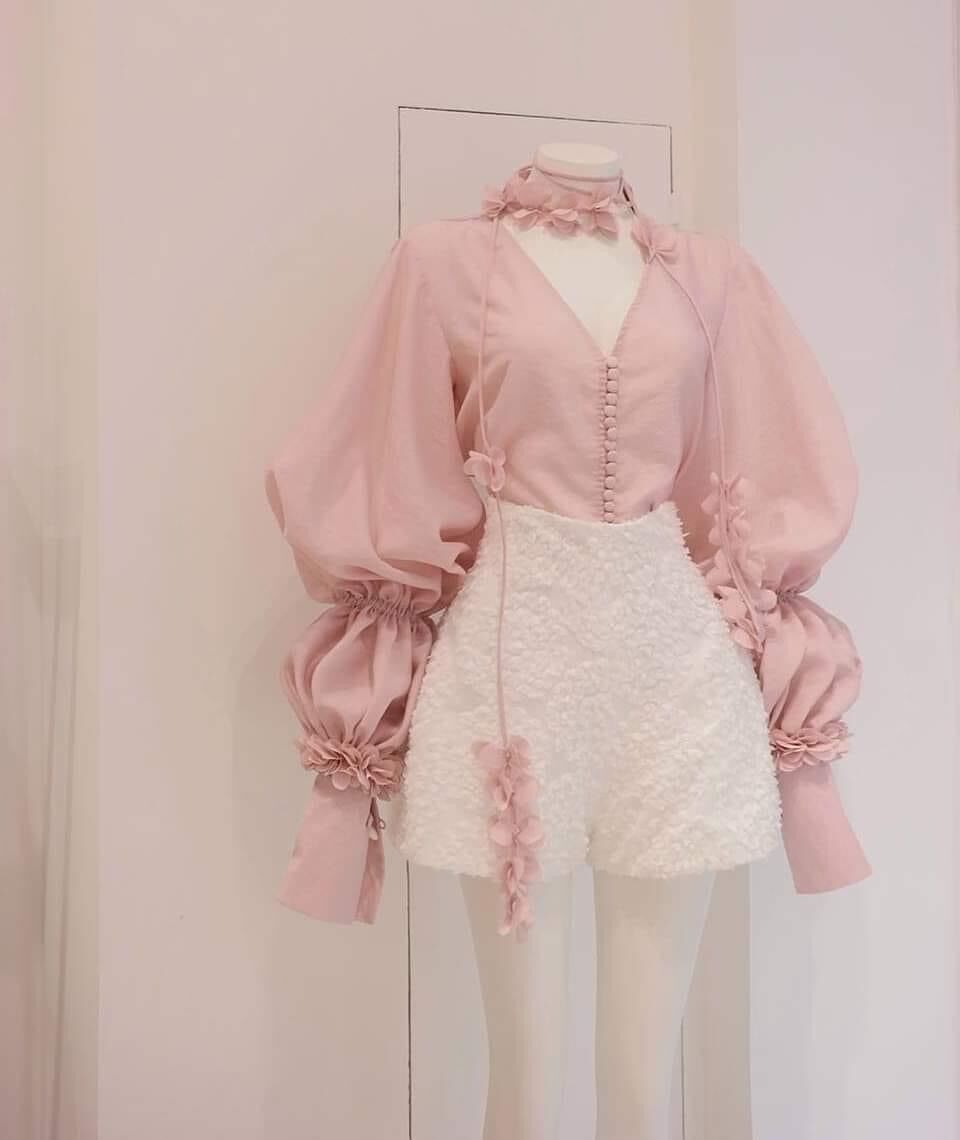 SÉT 50 Hoa HỒNG SIZE 4.8cm vải ghép