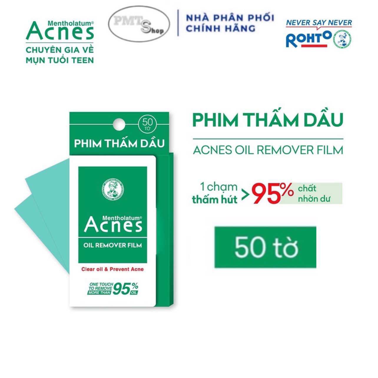Phim Thấm Dầu Acnes Oil Remover Film 50 Tờ