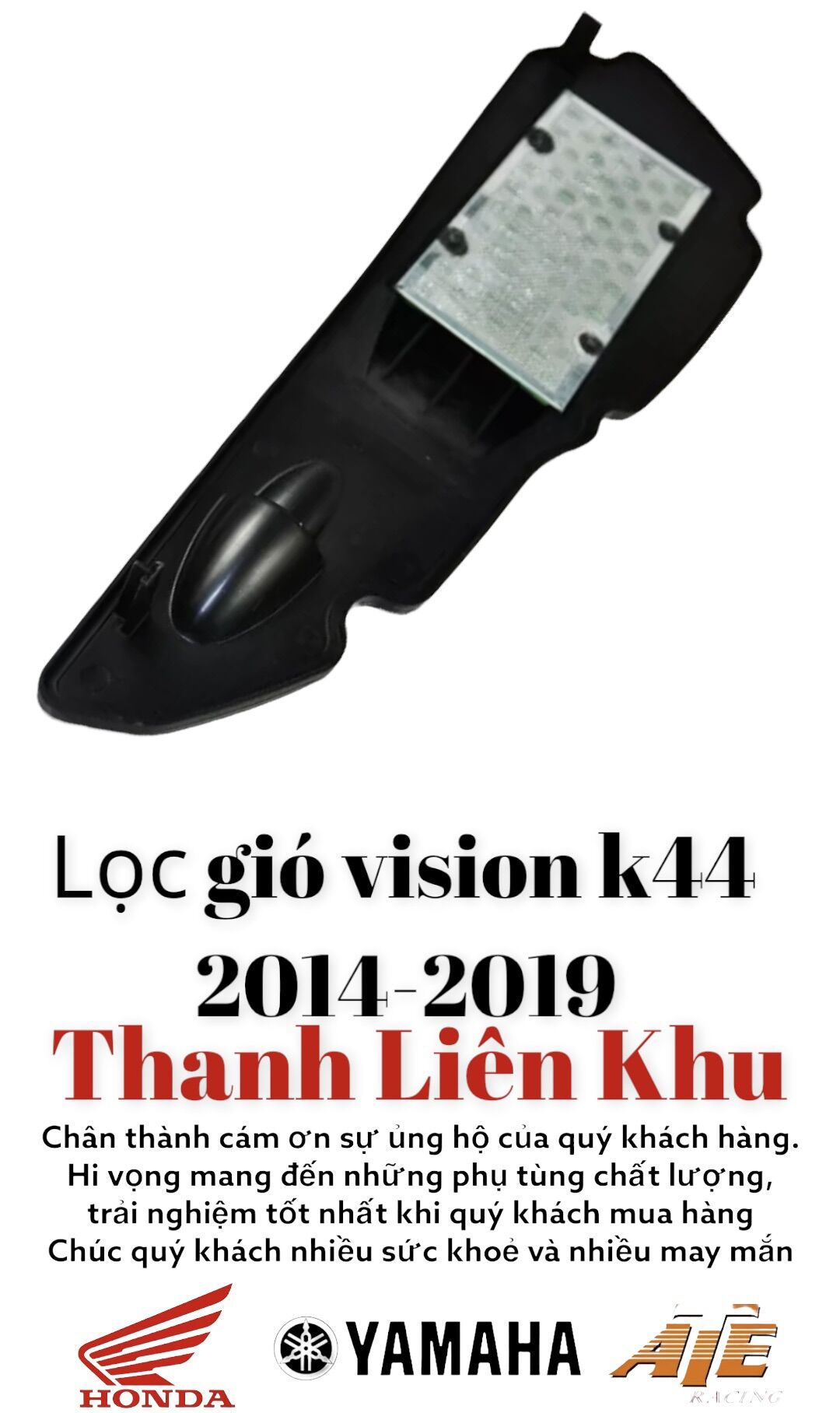 Lọc gió vision k44 mẫu đề từ 2014-2019