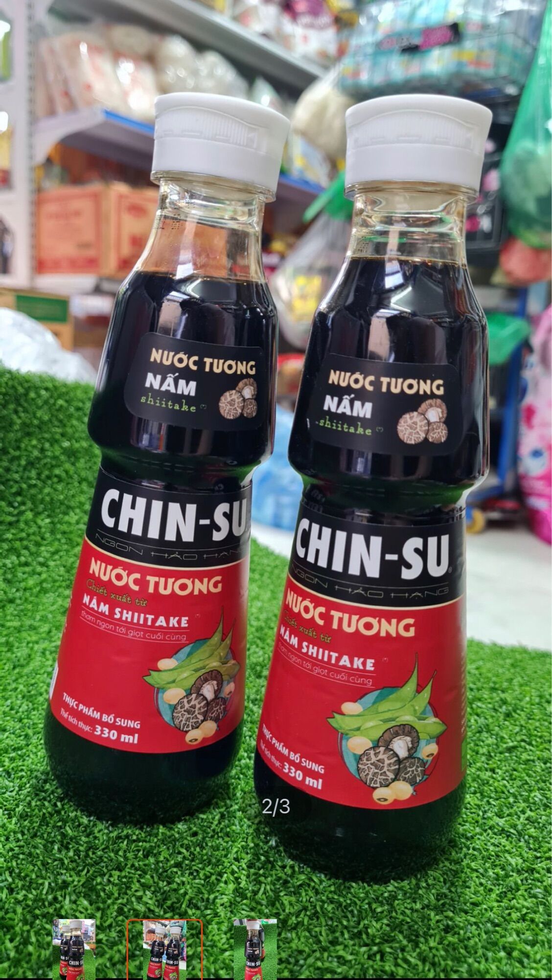 Nước tương chinshu nấm shiitake 330ml