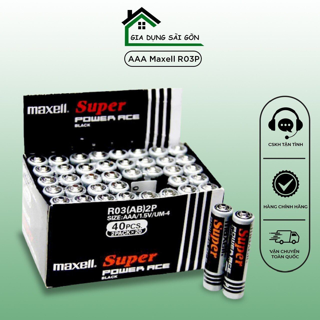 PIN 2A MAXELL (ĐỎ) PIN AA 15V R6P(AR)4P SUPER - MixASale