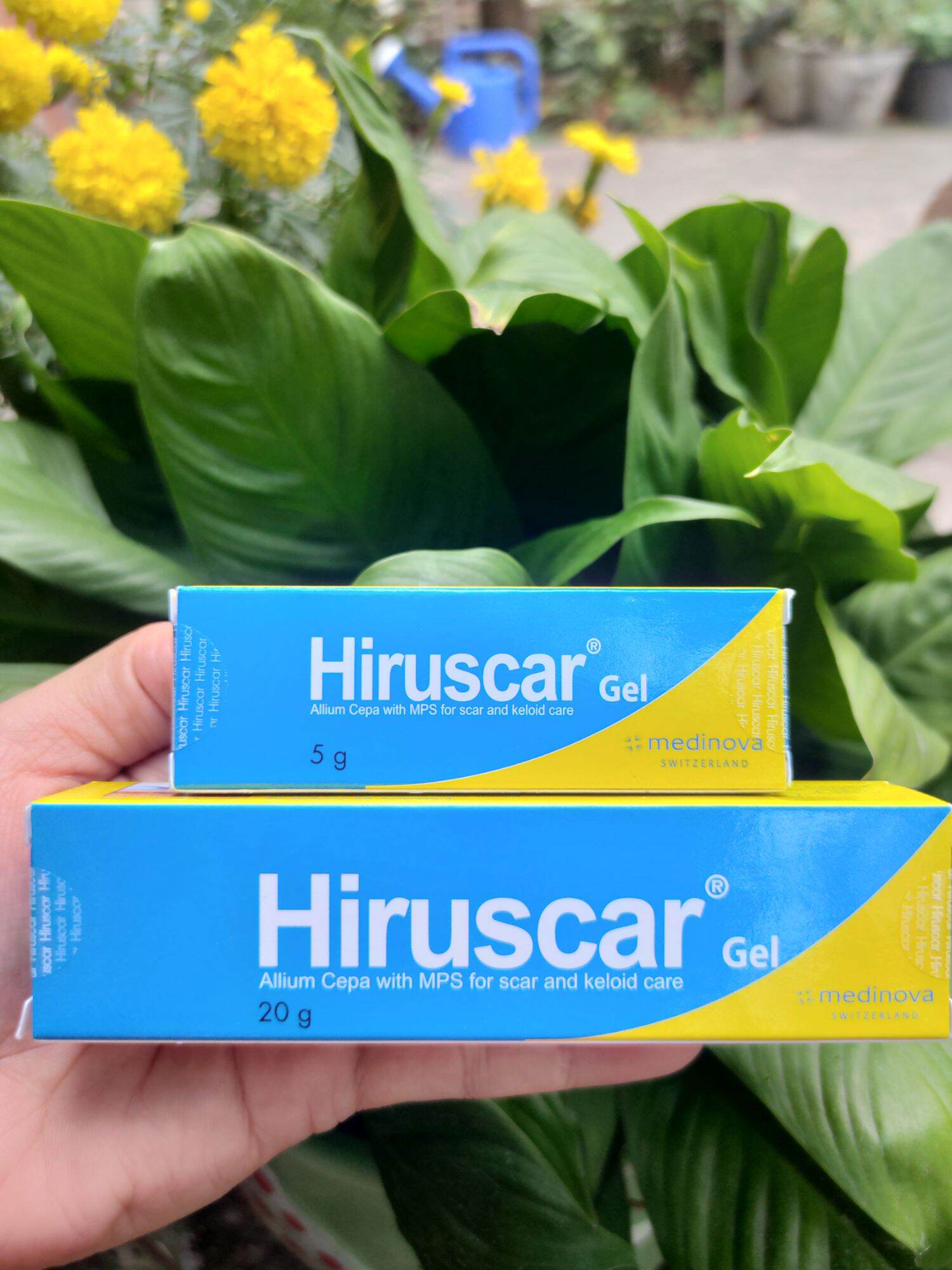 HIRUSCAR GEL Tuýp 20g - Gel cải thiện sẹo vừa, sẹo lõm, sẹo thâm, giúp da