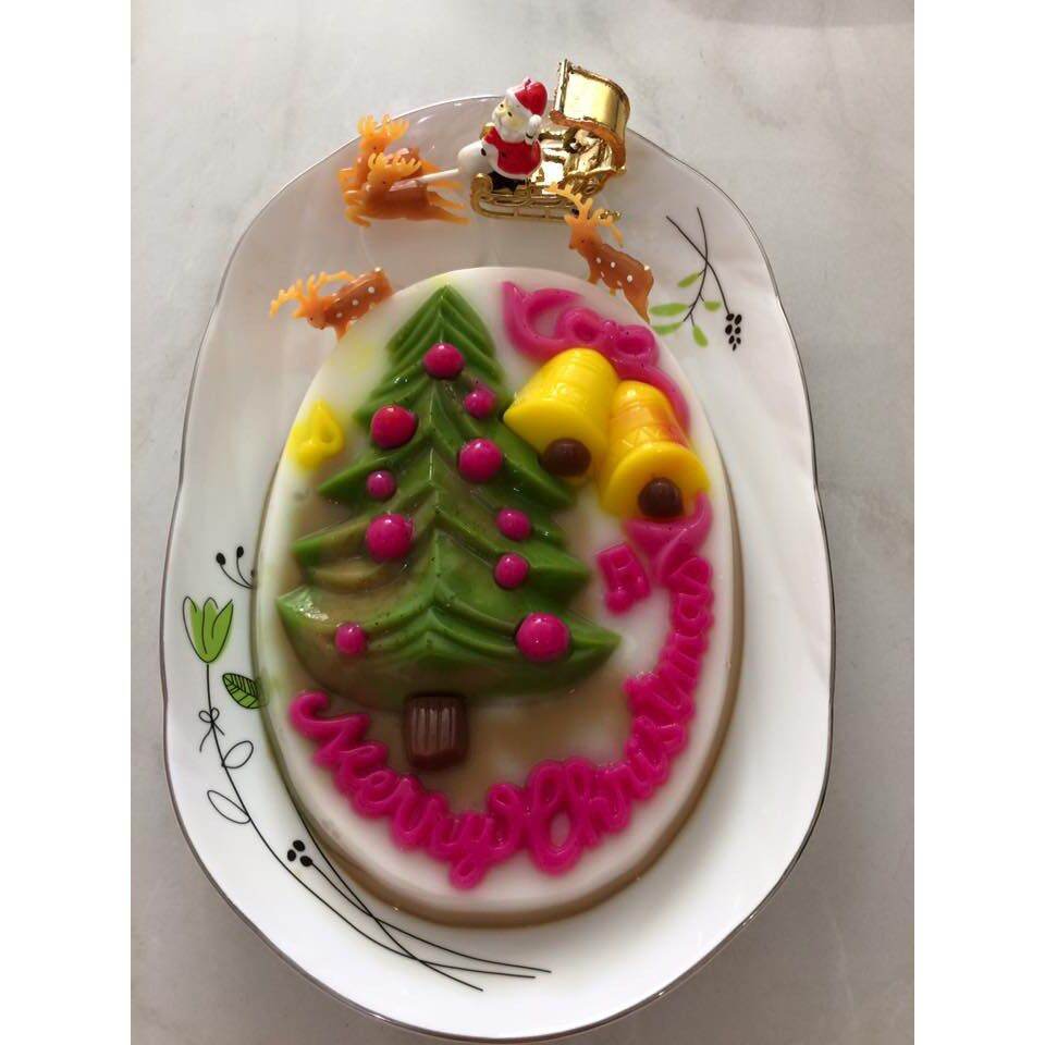 Khuôn rau câu cây thông noel giáng sinh 20 cm