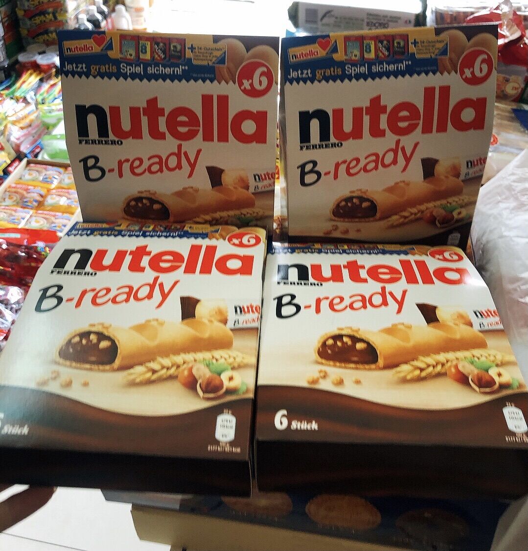 [DATE ĐẸP 09/2026]Bánh Quy Nhân Socola Hạt Phỉ Nutella B-Ready - Hộp 132 Gram (6 Bánh)
