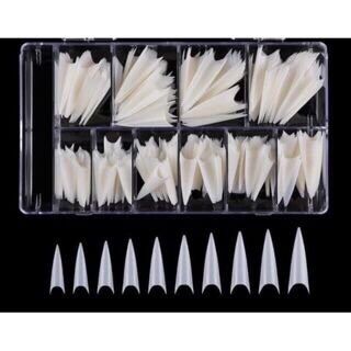 Tip Nhọn, Dài Nối Móng Trong/ Đục (Hộp 500 Móng) | NGÀNH NAIL