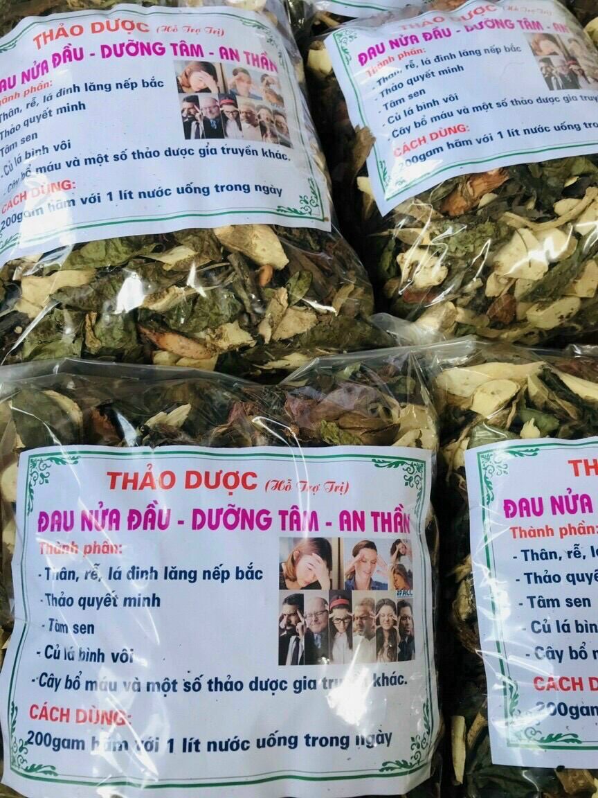 1kg thảo dược dac trii đau nửa đầu dưỡng tâm an thần