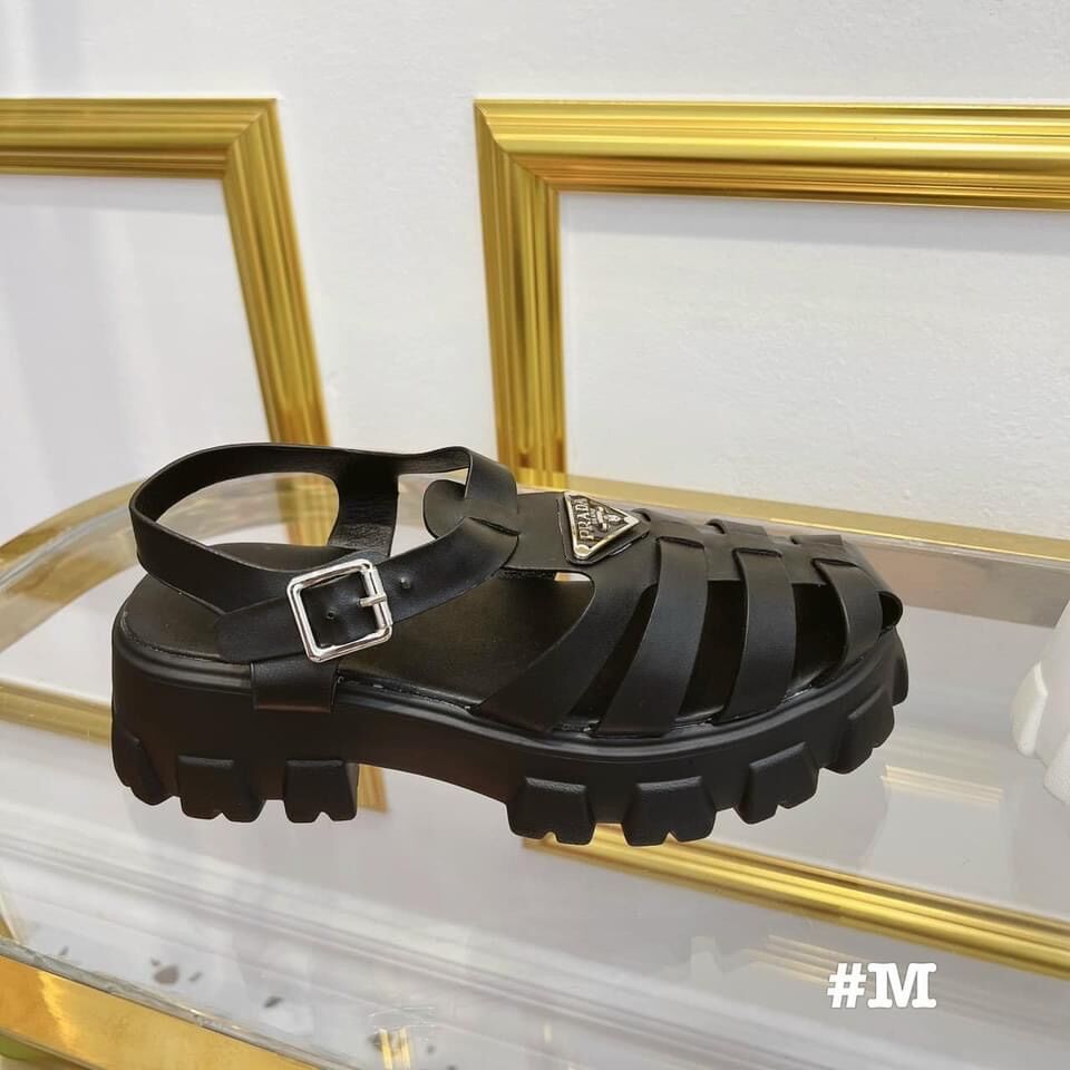 Giày sandal quai rọ đế độn