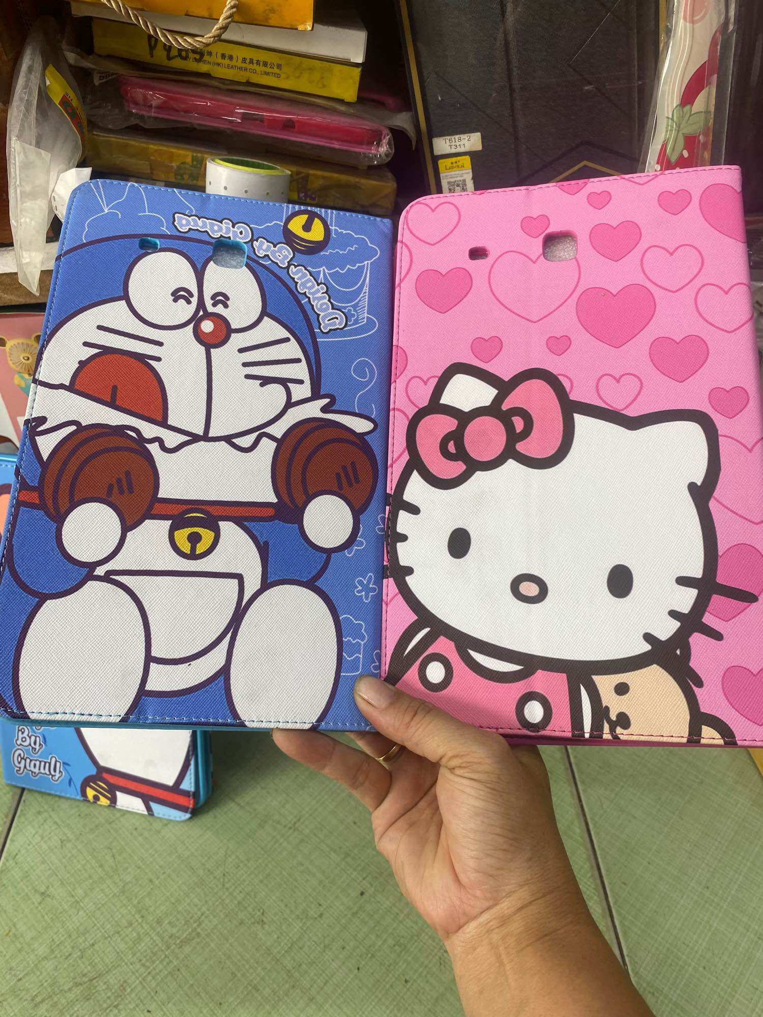 Case for Samsung Galaxy Tab E t560-t561 doemon; cute kitty