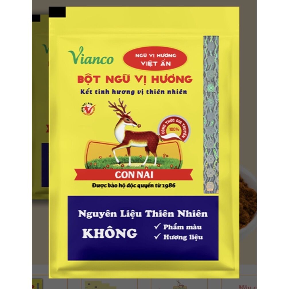 Bột ngũ vị hương vianco 10gr 10 gói