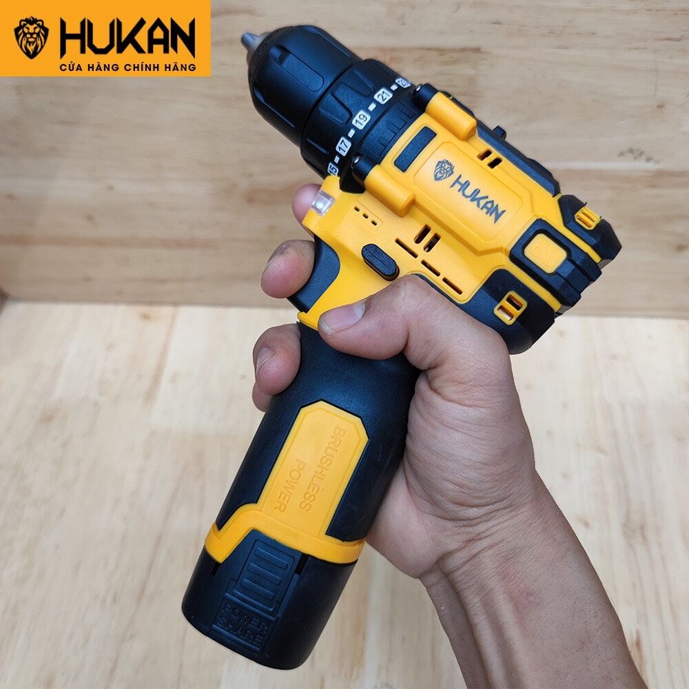 Máy khoan pin Hukan - Không chổi than 18V