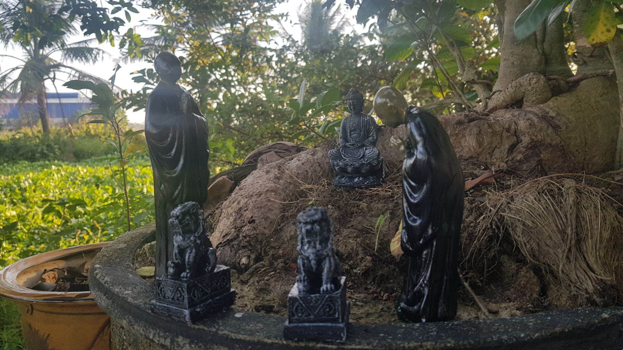 SET 5 TƯỢNG MINI, TIỂU CẢNH, HÒN NON BỘ