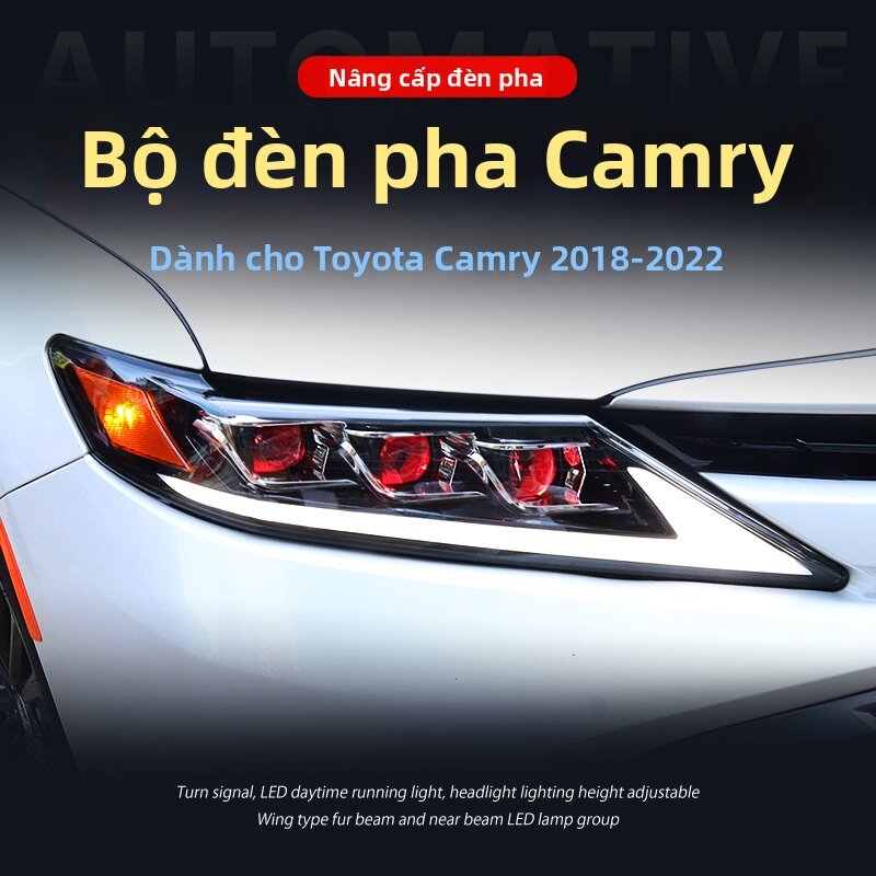 YOUMA | Toyota Camry Model Years 2018-2022 LED Headlight Assembly American Style Daytime Running Lights Giá 17,568,000 Đồng*Miễn phí vận chuyển