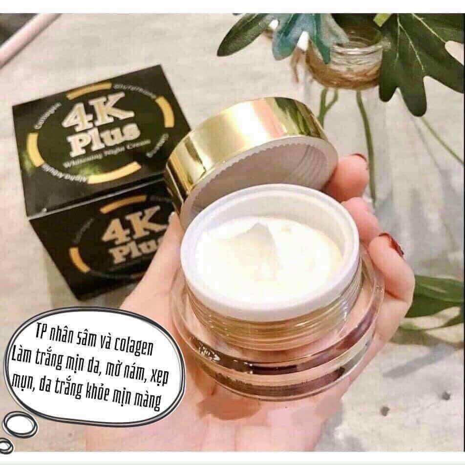 Kem Sâm  Dưỡng Trắng Da Ban Đêm 4K PLUS Thái Lan