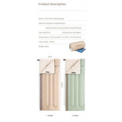 Túi ngủ Cotton Naturehike NH20MSD05