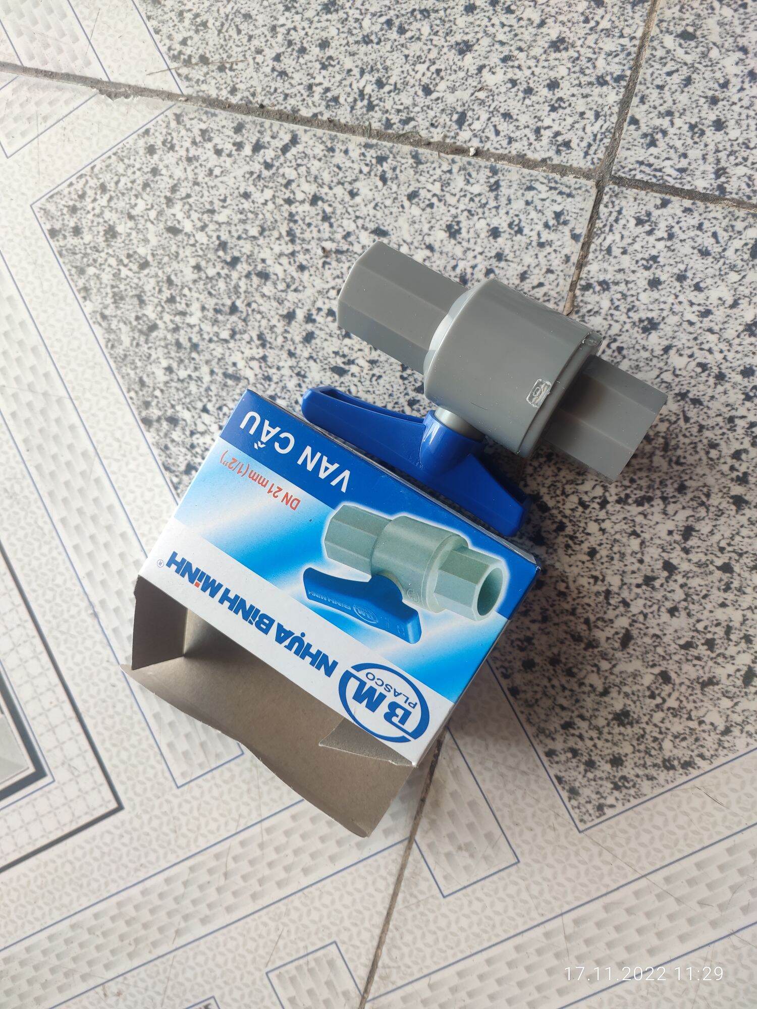 Van nhựa upvc bình minh phi 21mm
