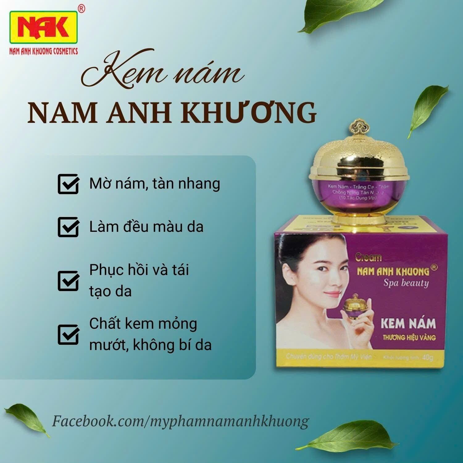 Kem nám chuyên sâu nam anh Khương 40g