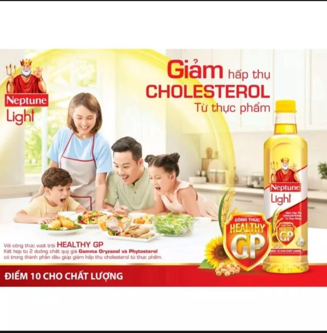 Dầu ăn Neptune Light chai 1lit