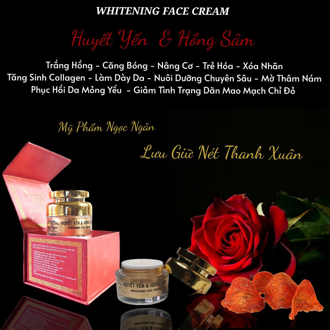KEM HUYẾT YẾN HỒNG SÂM