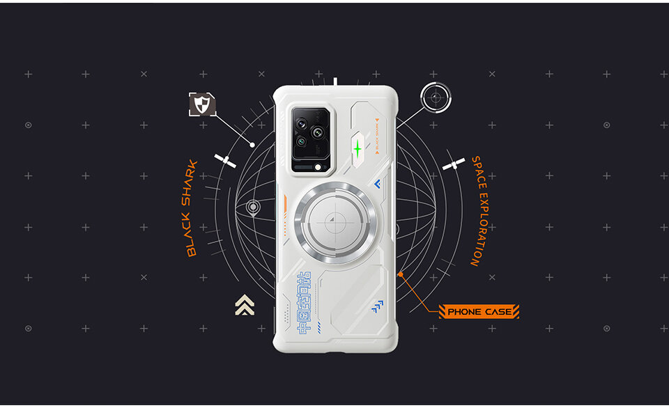 Ốp Lưng Tản Nhiệt Từ Tính Black Shark 5 Pro - Trắng [Chỉ Dùng Cho Black Shark 5 Pro]