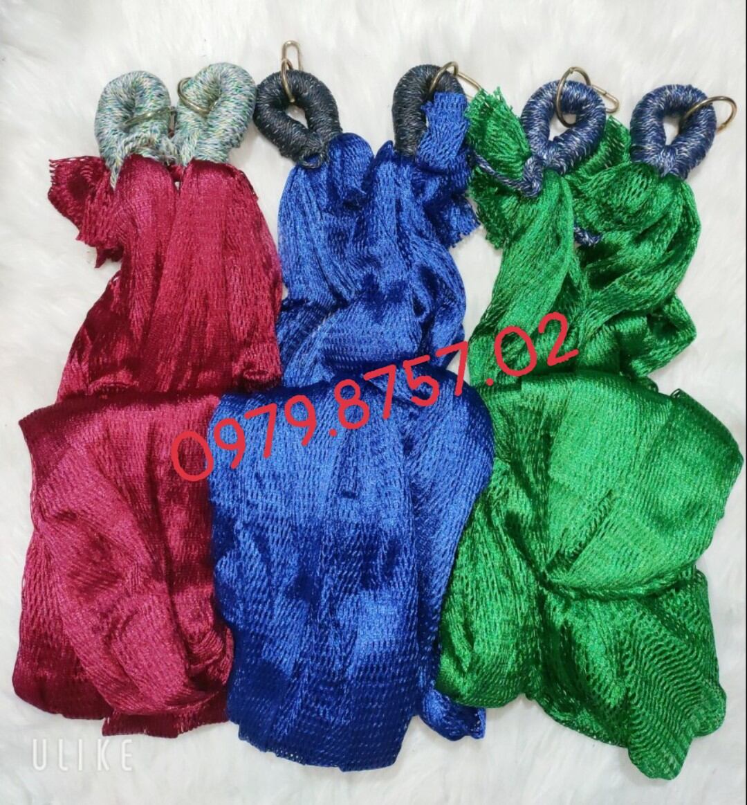 Võng lưới buộc đầu loại đẹp dài 2m3 rộng 1m2