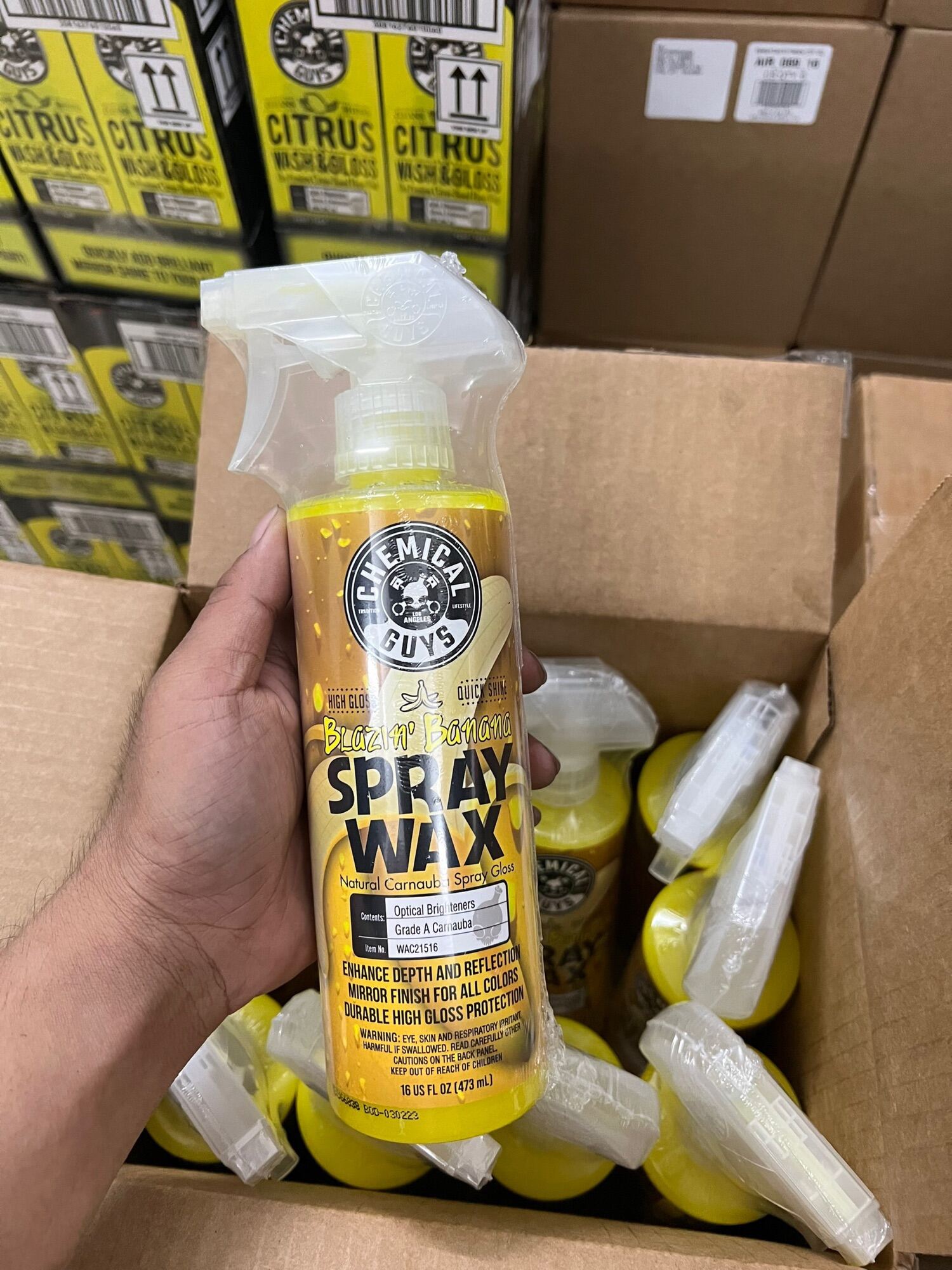 NEW Spray Wax Xịt Tăng Bóng Hương Chuối Chemical Guys
