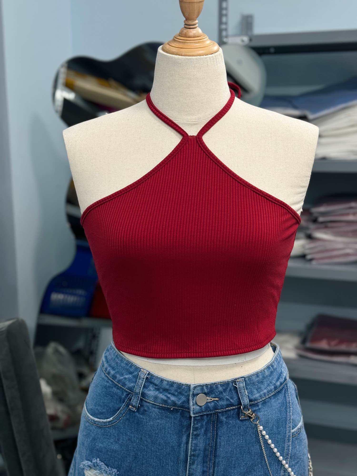 [ SIZE LỚN BIGSIZE 55Kg-100Kg ] ÁO CROPTOP CỔ YẾM