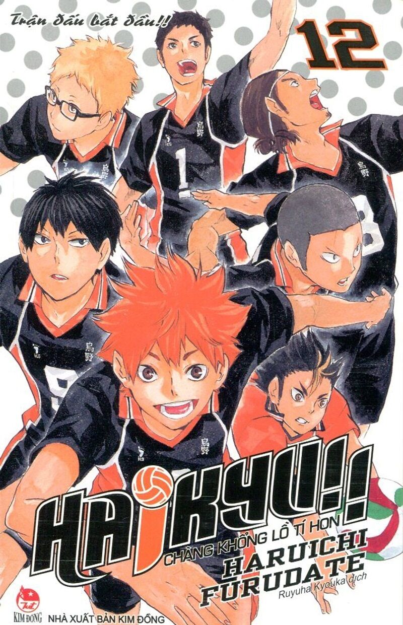Haikyu - chàng khổng lồ tí hon - tập 12 - bìa rời