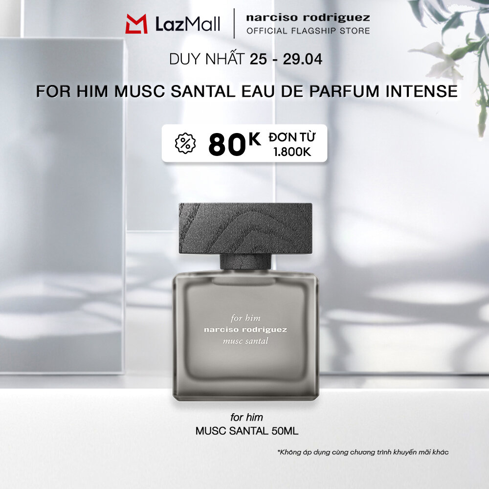 Nước Hoa nam Narciso Rodriguez For Him Musc Santal Eau de parfum Intense 50ml