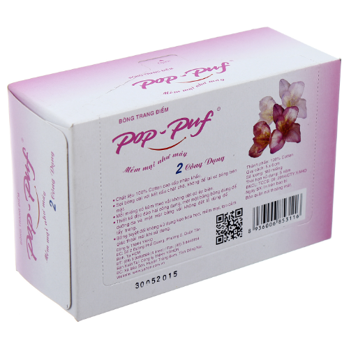 Bông trang điểm Pop Puf 100 miếng