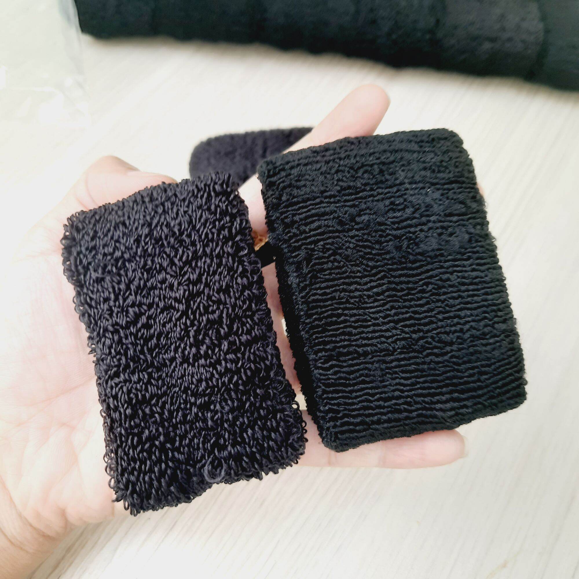 Túi 3 Len cột tóc màu đen (4-4.5cm)