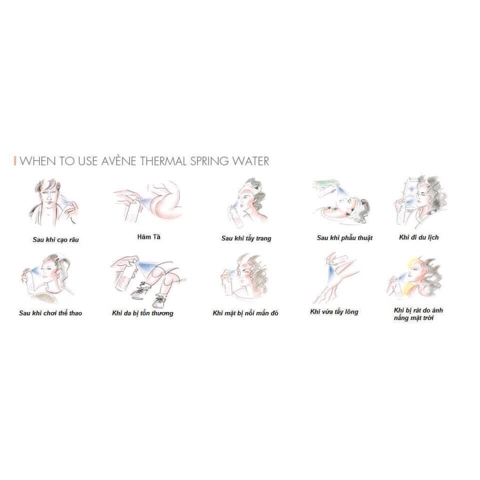 Xịt khoáng Avene nội địa Pháp 50/150&300ml