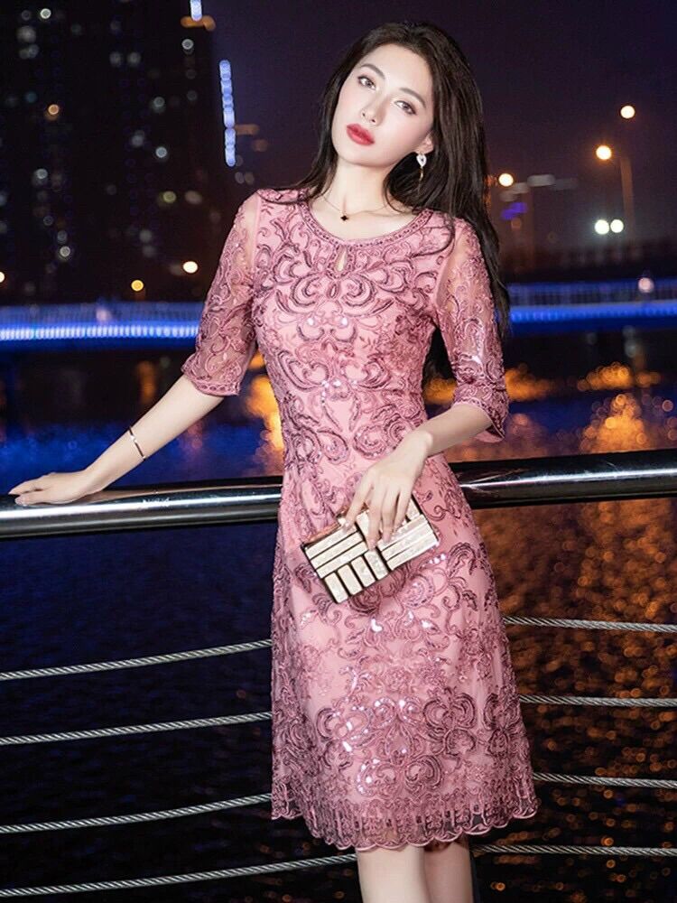𝐇𝐀̀𝐍𝐆 𝐍𝐇𝐀̣̂𝐏 đầm ren thêu cao cấp