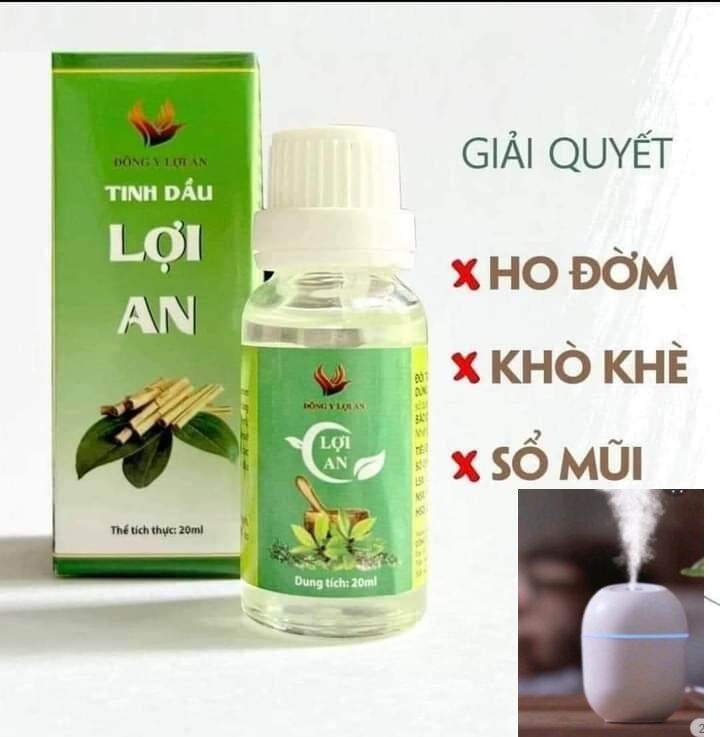 Tinh dầu Lợi An chính hãng  ( tặng. máy xông tinh dầu)