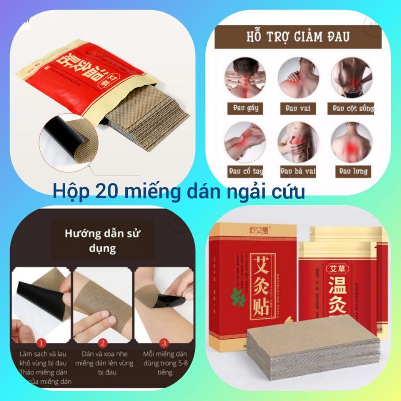 Combo 20/40 miếng dán ngải cứu cao cấp