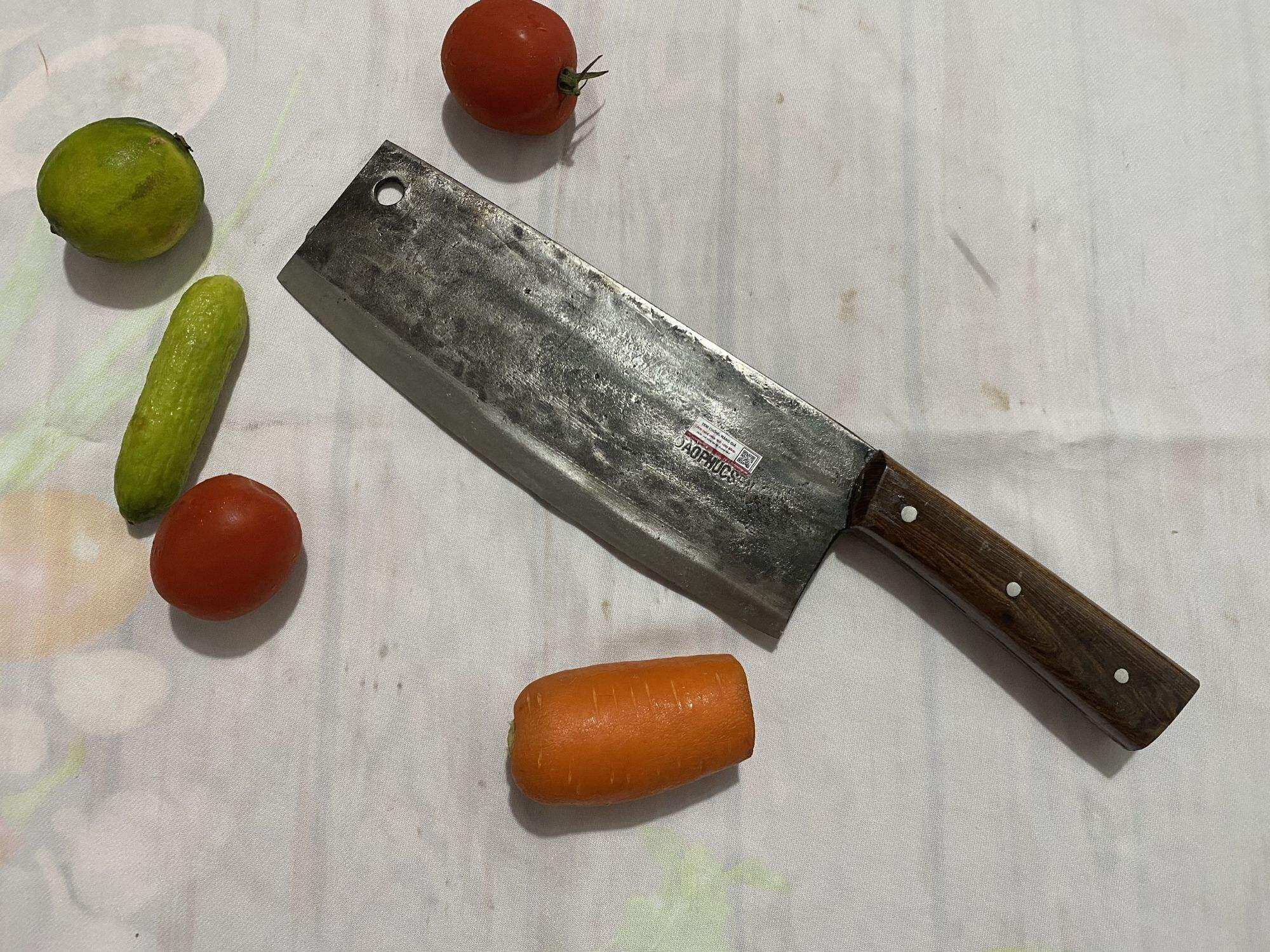 Dao Phúc Sen - Dao Chặt Gà Vịt bản cán ốp Cao Cấp