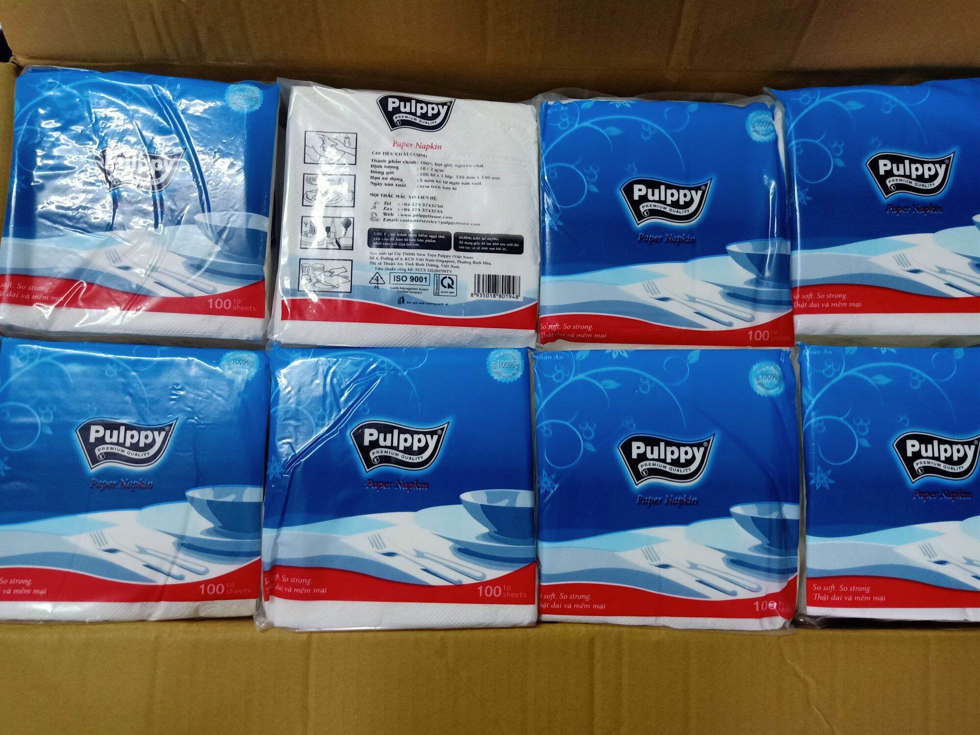 combo 5 gói Khăn giấy pulppy