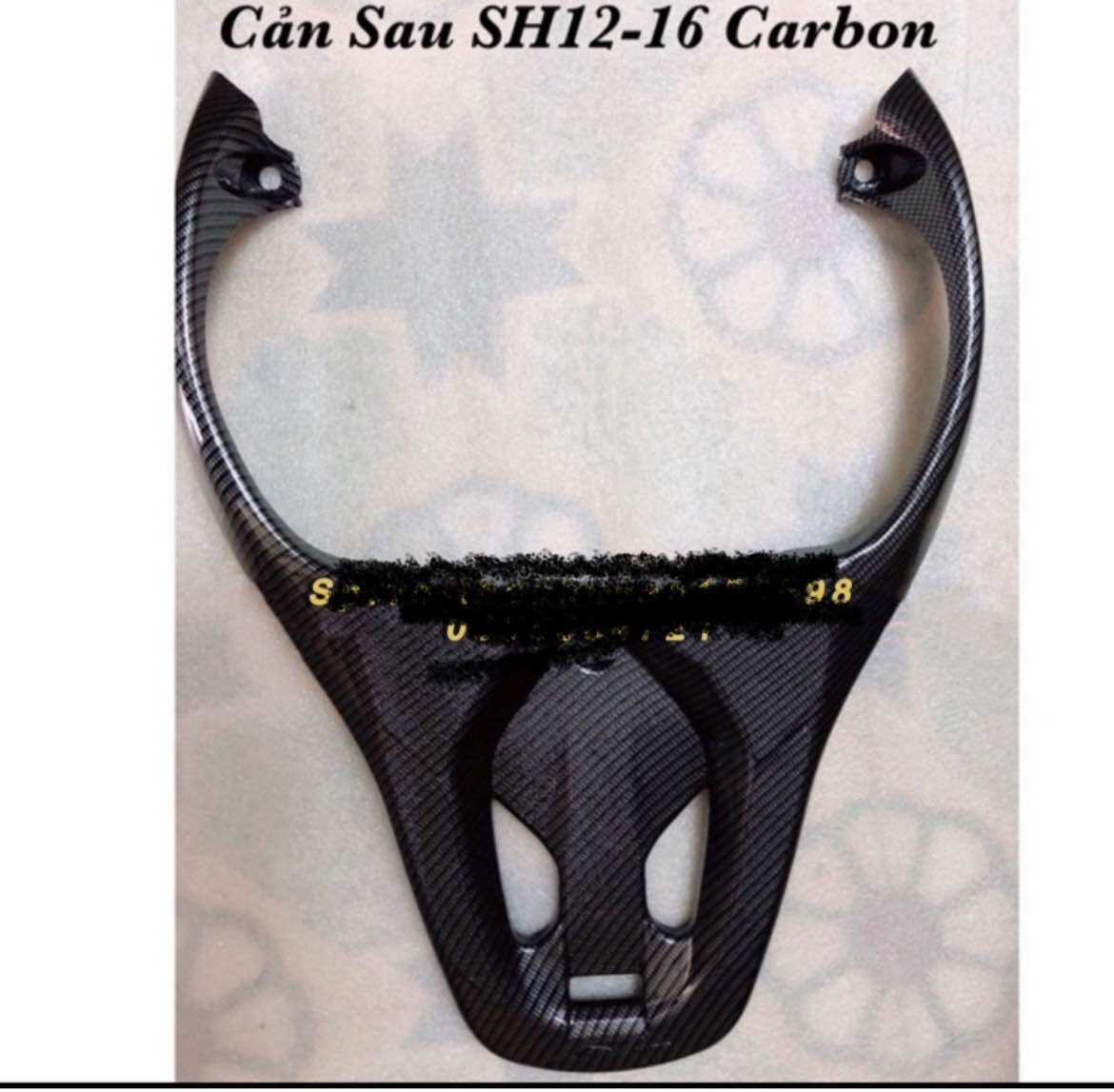 Ốp Cản Sau SH ý , SHVN 2012-2016 Carbon