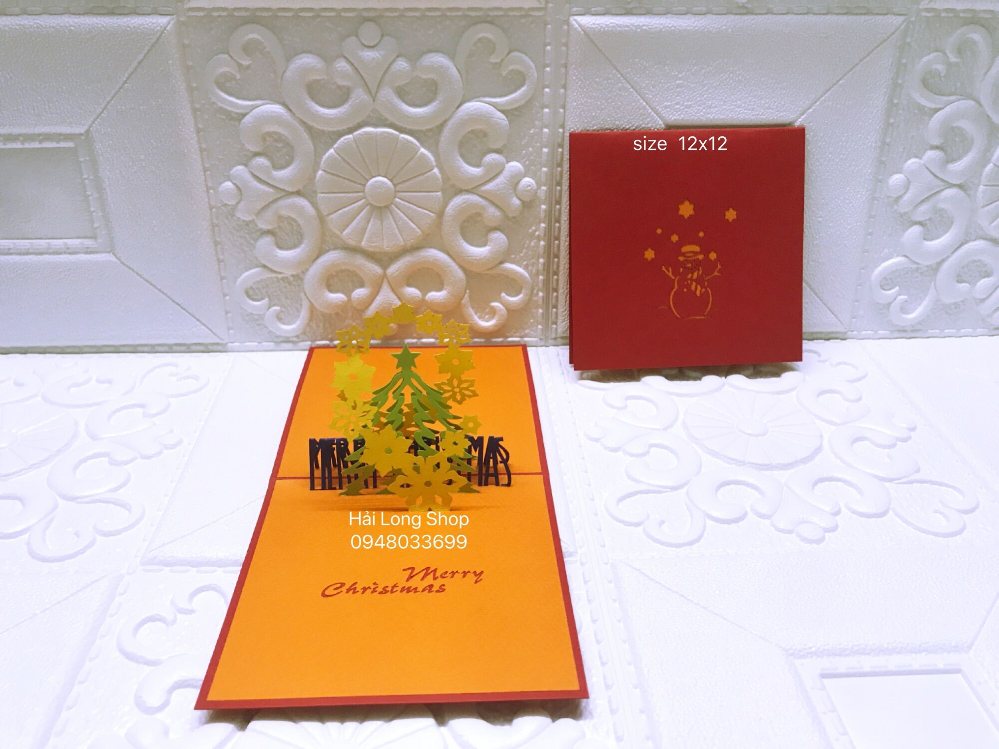 Cây thông 12 - noel - thiệp 3d