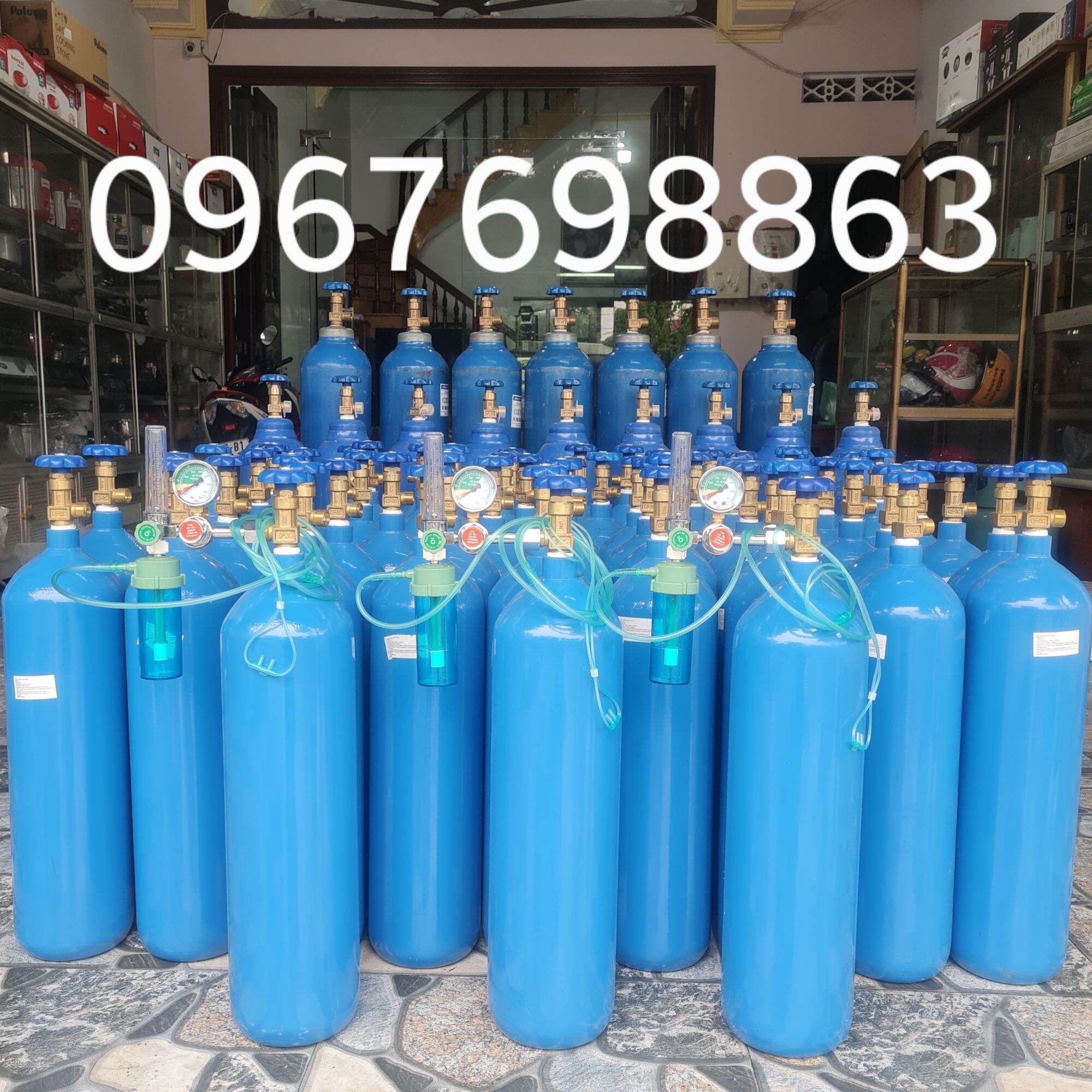 Bình Oxy y tế 9L sử dụng ngay