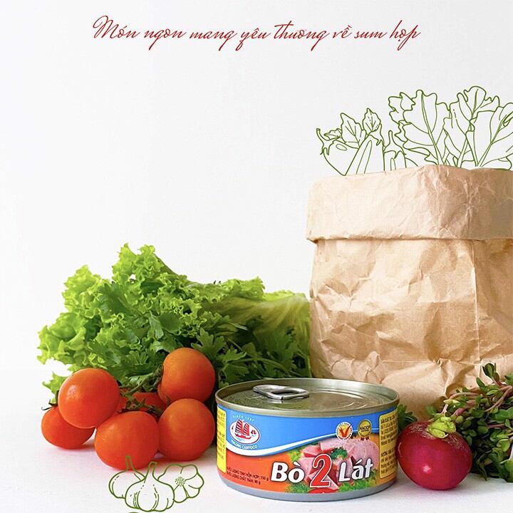 Bò 2 lát 150g - Đồ Hộp Hạ Long