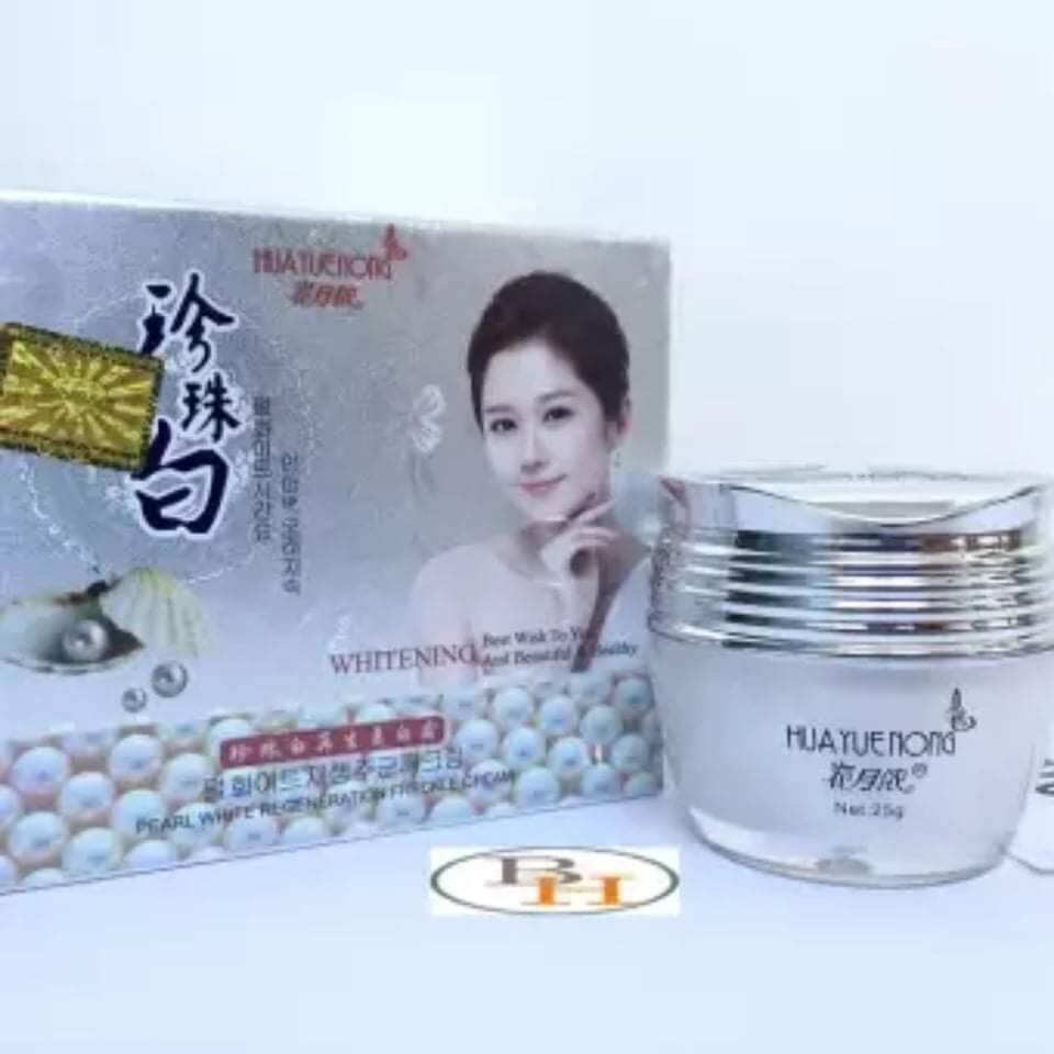 Kem Huayuenong ngọc trai kem trắng 25g