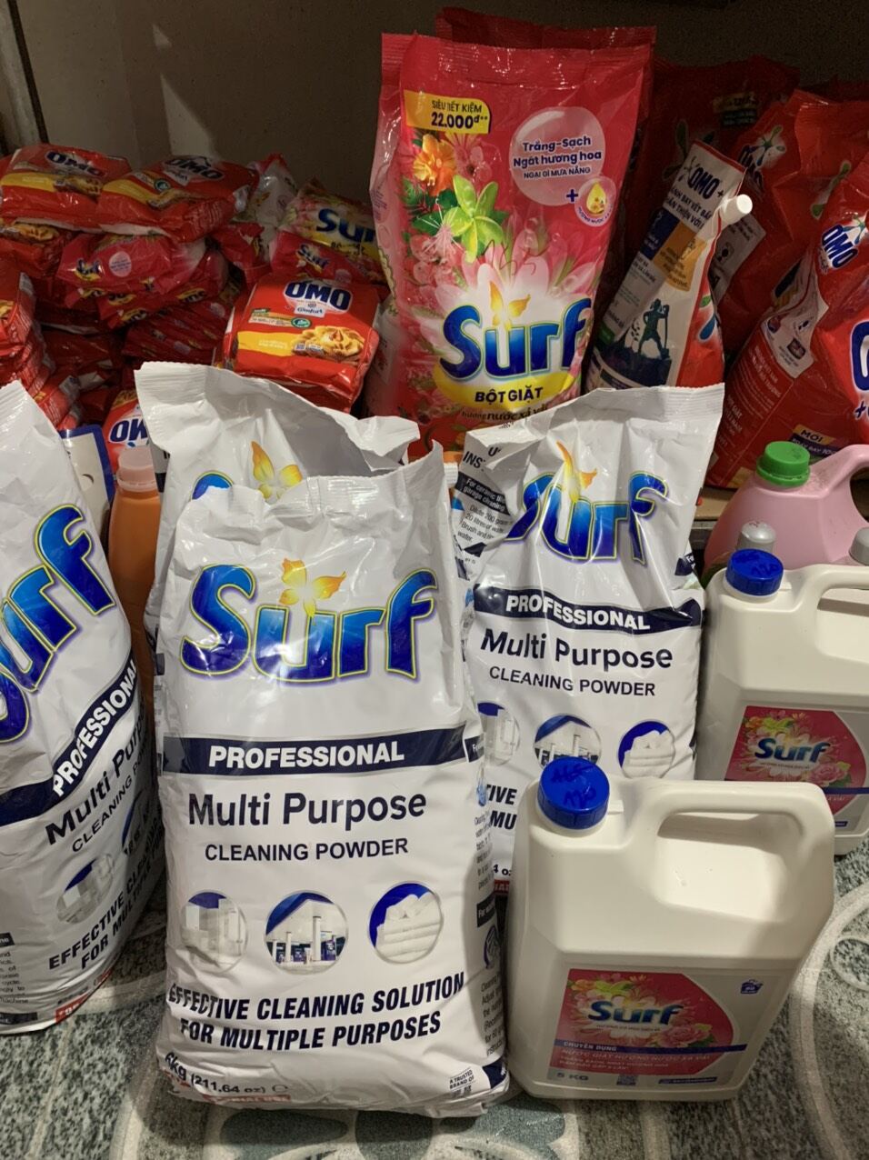 Bột giặt surft 6kg giá 130k /gói