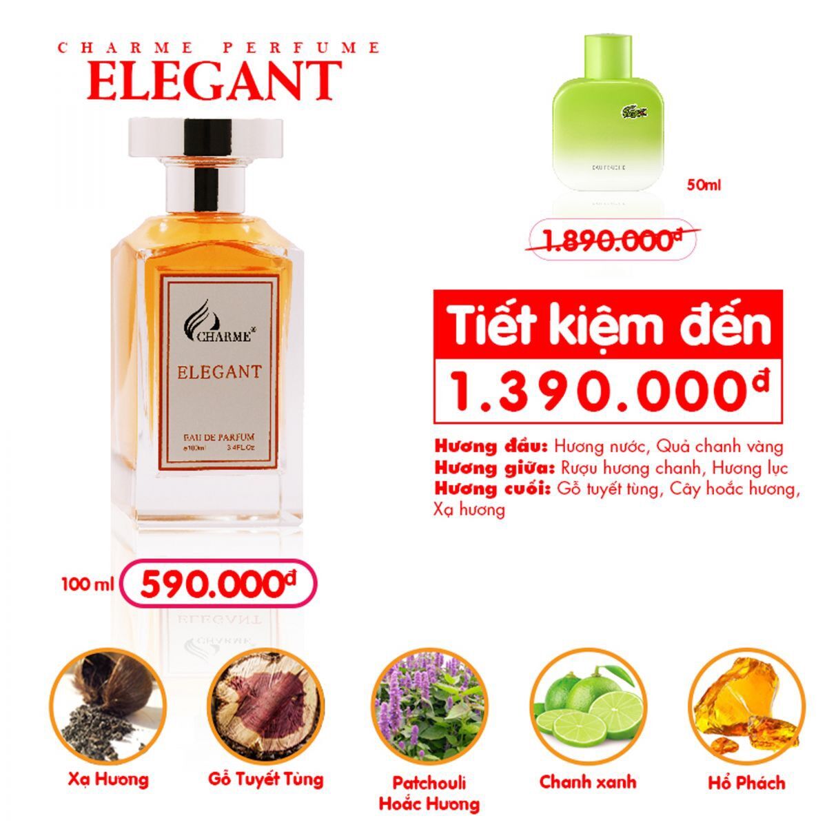 Nước hoa nam Elegant 100ml